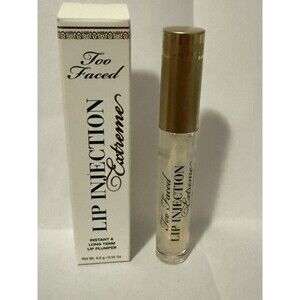 Too Faced Lip Injection Extreme Clear Lip Plumper FULL SIZE 0.14 oz New In Box